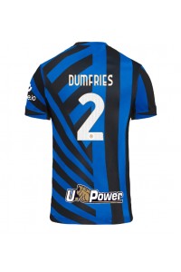 Fotbalové Dres Inter Milan Denzel Dumfries #2 Domácí Oblečení 2024-25 Krátký Rukáv